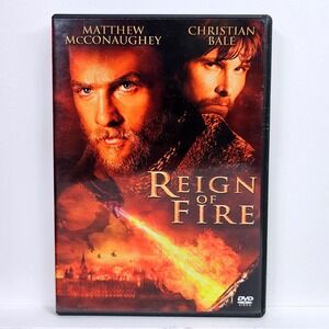 Reign‎ of Fire DVD Christian Bale Matthew McConaughey Action Sci-Fi Dragon Movie